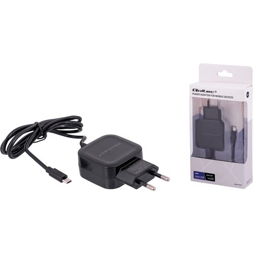 Qoltec 50189 mobile device charger Indoor Black Cijene