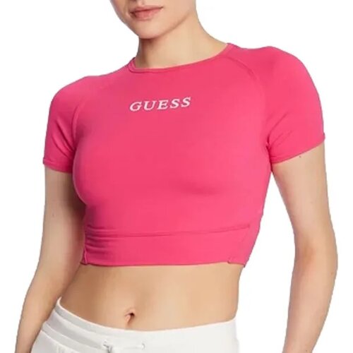 Guess Ženska crop top majica, Roze Slike