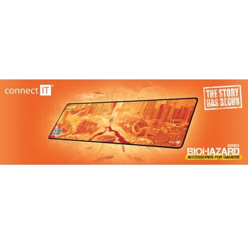 Connect IT CMP-1140-LG - Podloga za tastaturu i mi&amp;scaron; 88,6x24,5 cm narandžasta Slike