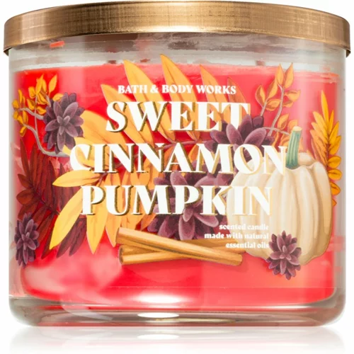Bath & Body Works Sweet Cinnamon Pumpkin dišeča sveča 411 g