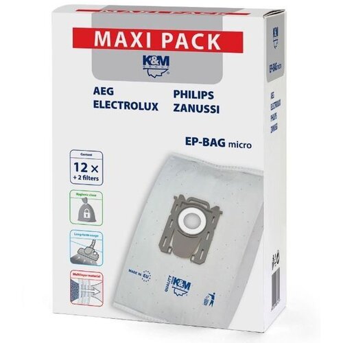 Philips Vakuumske vrečke K&amp;amp;M EP-BAG Micro 12 kosov, (5000544279) Slike