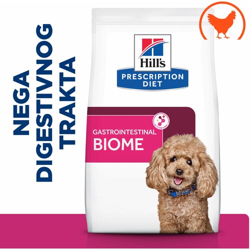 Hill’s Prescription Diet dog veterinarska dijeta Gastrointestinal Biome MINI 1kg Cene