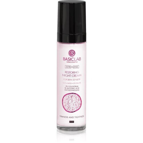 BasicLab Dermocosmetics Estrogenis obnavljajuća noćna krema za zrelu kožu lica 50 ml Slike