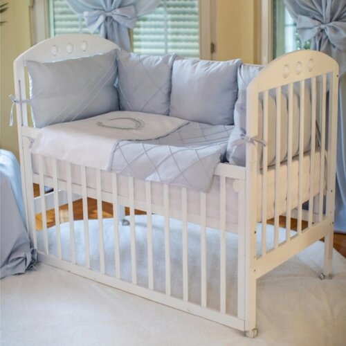 Baby Textil textil komplet posteljina za krevetac Royal, Plava Slike
