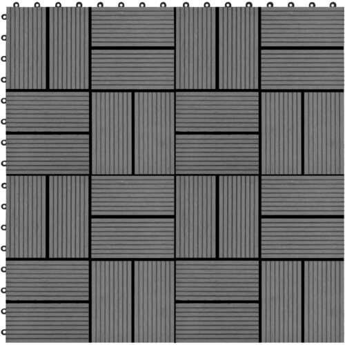 vidaXL Talne plošče 11 kosov WPF 30x30 cm 1 m² sive barve, (21143937) Cene