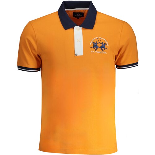 La Martina MEN&#39;S ORANGE SHORT SLEEVED POLO SHIRT Cijene