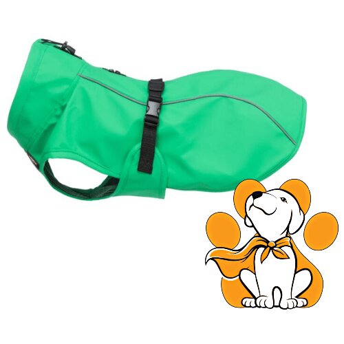Trixie Vimy Raincoat Green M 45 cm, Zeleni Kišni Mantil Za Srednje Pse Cene