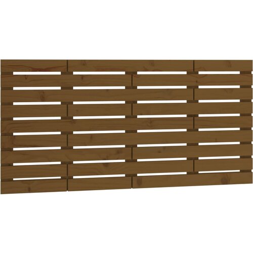 Maison Chic stensko posteljno vzglavje - vzglavna omarica - nočna omarica medeno rjavo 146x3x63 cm borovina, (21706702) Cene