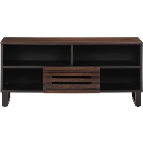 Maison Chic TV omarica - TV stojalo - Televizijska omarica rjava 100x34x46 cm trden mangov les, (21699564) Cene