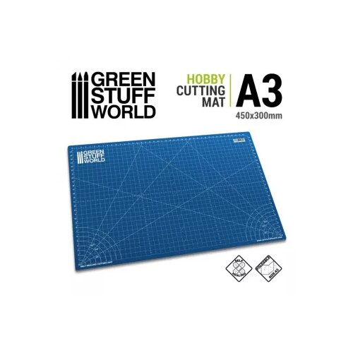 Green Stuff World foldable cutting mat - A3 - blue Slike
