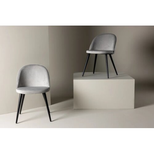 Venture Home Velvet blagovaonska stolica, siva, set od 2 Slike