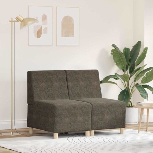  Modularna sofa bez naslona 2 kom. Tamno siva Cijene
