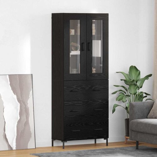  Highboard 2 kom. Crni hrast 69,5 x 34 x 180 cm Cene