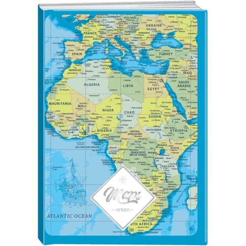 Play premium, sveska, 96 lista, Maps - odaberite motiv A4 Dikto Afrika Slike