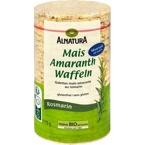 BIO koruzno-amarantovi vaflji z rožmarinom in morsko soljo - 115 g Cene