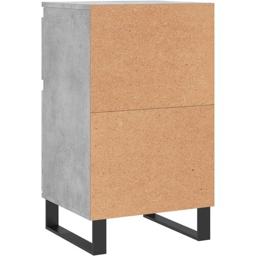 Komode 2 kom boja betona 40 x 35 x 70 cm od konstruiranog drva Siva Slike