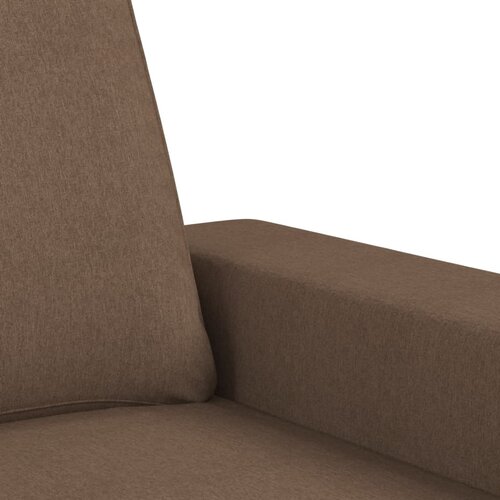  3-dijelni set sofa s jastucima smeđi od tkanine Slike