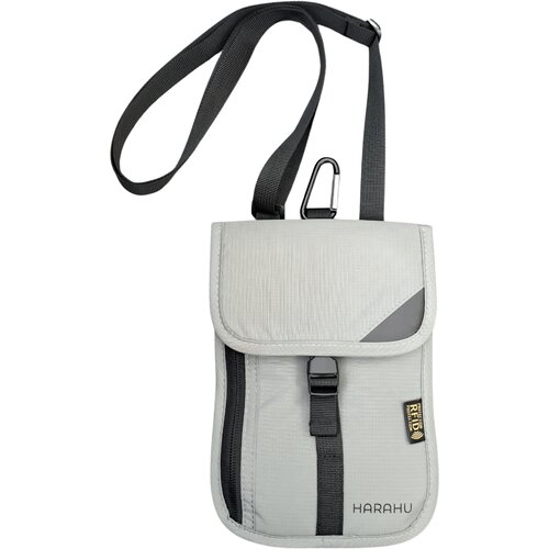  Mu&scaron;ka Crossbody Torba s RFID HARAHU Iconic - Siva KP40313 Cene