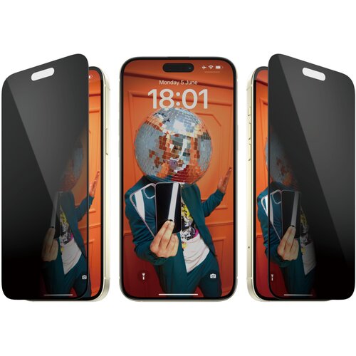 PanzerGlass iphone 15 plus privacy uwf+aplikat. Slike
