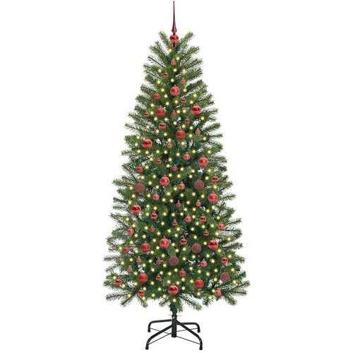 VidaXL Umjetno božićno drvce s stalakom Zelena 180 cm PE i PVC Slike