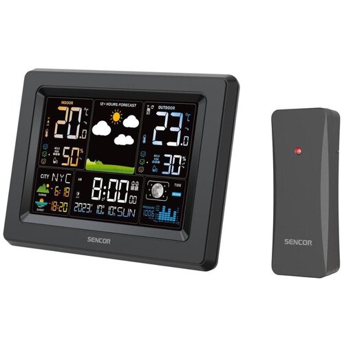 Sencor Meteostanica sa LCD displejom u boji 3xAA + 2xAA crna Cene