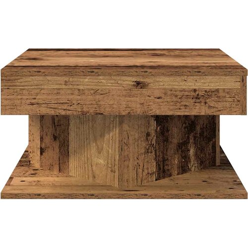  Stol za kavu staro drvo 55x55x30 cm konstruirano drvo Slike
