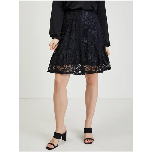 Orsay Black Ladies Lace Skirt - Ladies