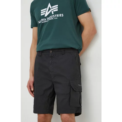 Aeronautica Militare Pamučne kratke hlače boja: siva