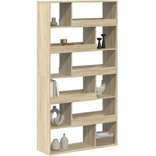 VidaXL Sobna pregrada boja hrasta 100x33x187,5 cm konstruirano drvo Slike