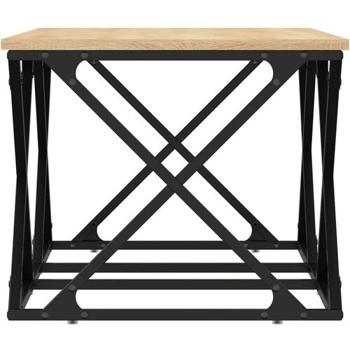 VidaXL Stolić za kavu boja hrasta 100 x 49 x 40 cm konstruirano drvo Slike