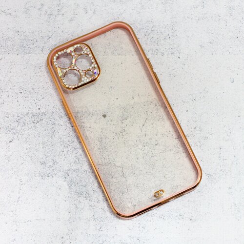 Torbica cirkon camera za iphone 12 pro max 6.7 roze Slike