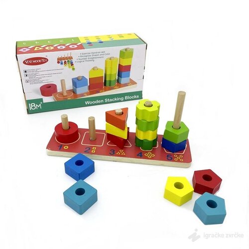  Drvena igračka - Složi Geometrijske oblike Cene