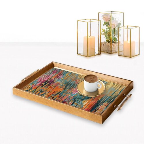 Aberto Design Poslužavnik TPEA9769, 50x29x3,5 cm, Šareni Cene