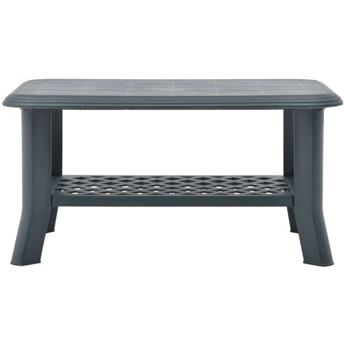 Maison Chic Klubska mizica - kavna mizica - Nizka mizica zelena 90x60x46 cm plastika, (21752367) Cene