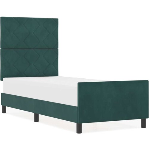 VidaXL Okvir kreveta tamnozeleni 80x200 cm bar&amp;scaron;un Slike
