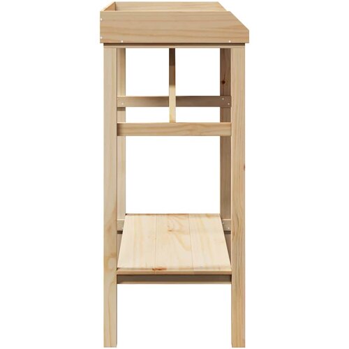  Stol za presađivanje s policom Prirodna 75 x 40 x 90 cm Slike