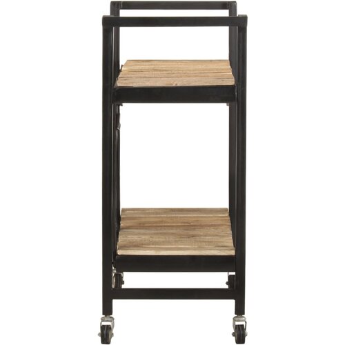  Kuhinjska kolica 87 x 36 x 81 cm od masivnog drva manga Slike