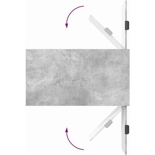 VidaXL Stolić za kavu Beton siva 90 x 49 x 46 cm Konstruirano drvo Slike
