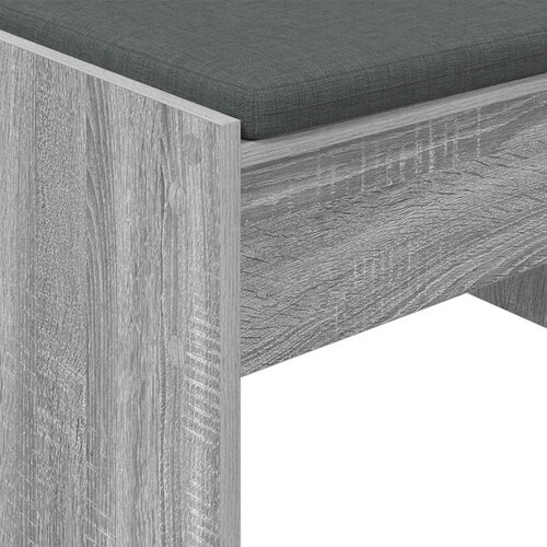  Klupa za hodnik s jastukom Siva Sonoma 60 x 38 x 46 cm Slike