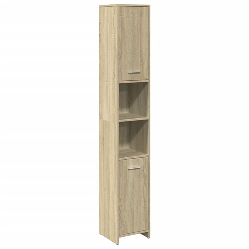 Maison Chic Kopalniška omarica - Kopalniški kabinet sonoma hrast 30x30x183,5 cm inženirski les, (21794527) Cene