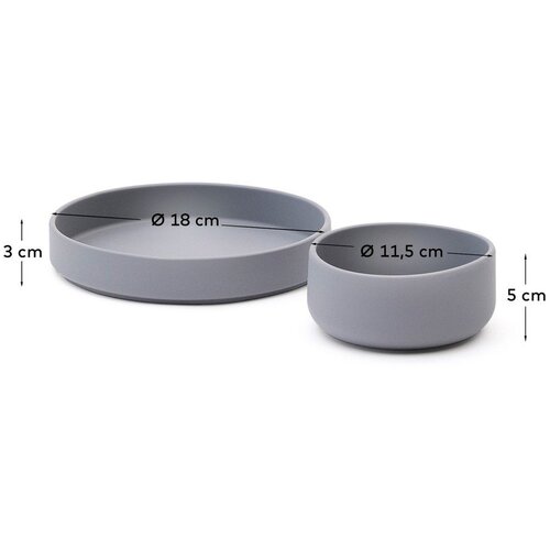 Kave Home Silikonski otro&amp;scaron;ki set posode 2 ks Lili &amp;ndash; Slike