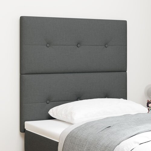 VidaXL LED uzglavlje Tamno sivo 100 cm Tkanina Slike