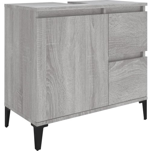 VidaXL Kopalni&amp;scaron;ka omarica siva sonoma 65x33x60 cm inženirski les, (20666149) Slike