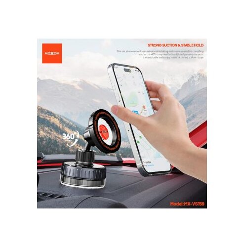 Moxom mx-vs159 magnet i vakum crni Drzac za mobilni telefon ( D2069 ) Slike