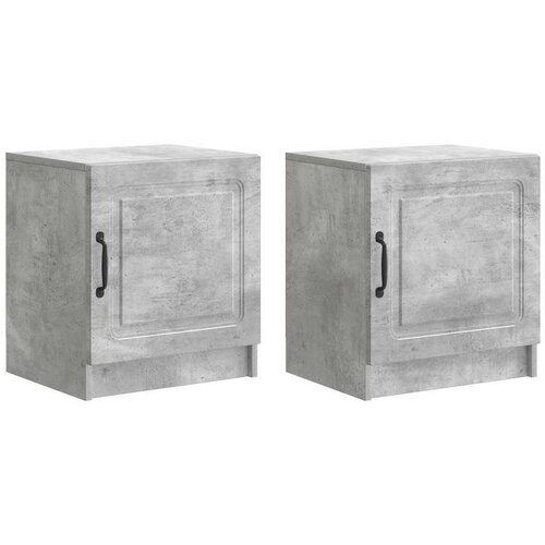  Nočna omarica 2 pcs Betonsko siva 43 x 34,5 x 47 cm, (5000209811) Cene