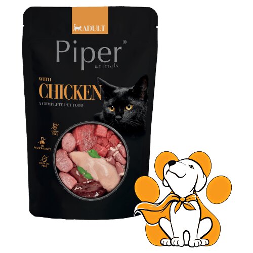 Piper Cat Sauce Chicken 100g, Vlažna Hrana Sa Piletinom u Sosu Za Laku Probavu Cene
