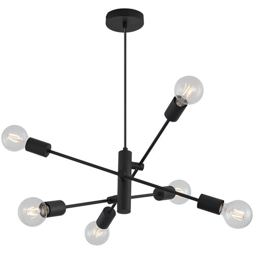 Braytron Plafonjera 6-Glava E27 Crni BV04-00044 Slike