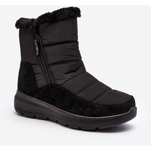 Kesi Women's snow boots with fur black primose Slike