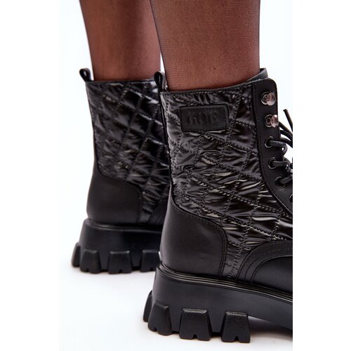 GOE Leather Ankle Boots Brogues Flat Heel Cene