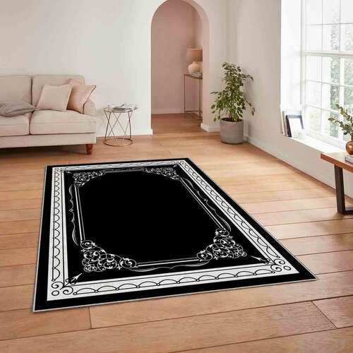 Conceptum Hypnose tepih HM-CRP25-20, Pravougaoni, 120 x 180 cm, Crno-bijeli Cene